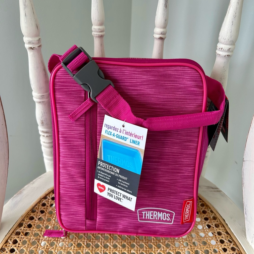 Pink lunch bag